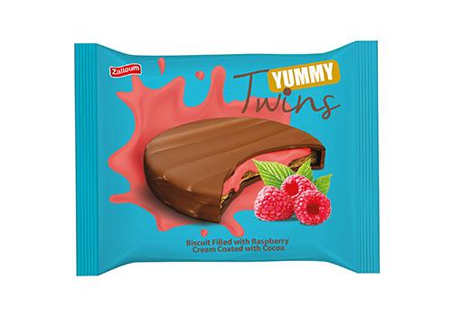 Yummy Twins with Raspberry Cream